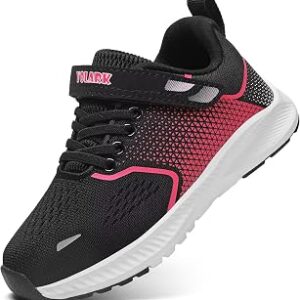 YOLARK Kids Sneakers for Boys Girls Running Tennis Shoes Non-Slip Fashion Lightweight Breathable Sport Athletic