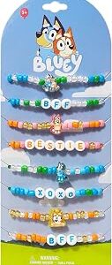 LUV HER Kids Jewelry – 8 Pack Beaded Friendship Bracelets – Lightweight Colorful Fun for Girls Ages 3+ – Gift-Ready BFF Theme