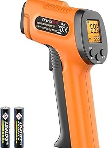 TempPro TP30 Infrared Thermometer Gun, Laser Thermometer for Cooking, Pizza Oven, Griddle, Engine, HVAC, Temperature Gun with Adjustable Emissivity & Max Measure -58°F ~1022°F (Previously ThermoPro)
