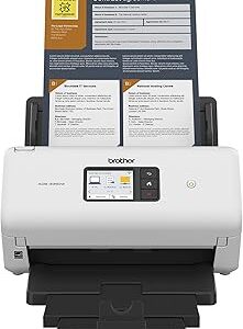 Brother ADS-3350W Wireless High-Speed Desktop Scanner | 2.8-inch Touchscreen | Scans Up to 40ppm1