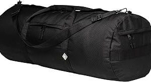 NorthStarSports Diamond Ripstop Travel Duffle Bags with Pockets, Ultra Tough & Tear Resistant, Reinforced Stitching, Weatherproof, Packable Foldable Duffle Bag for Traveling (16 x 40, 131L Black)