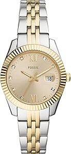 Fossil Women's Watch, Scarlette Quartz Stainless Steel Three-Hand Watch for Women