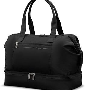 Samsonite Better Than Basics Weekender Duffle – Drop Bottom Travel Bag with 14” Laptop Compartment, SmartSleeve™