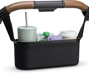 Universal Silicone Stroller Organizer | Waterproof, Easy-Clean Caddy with Secure Cup Holders & Organized Interior | BPA-Free, Anti-Slip Straps | Fits Uppababy, Nuna, Doona & Most Strollers | roo go