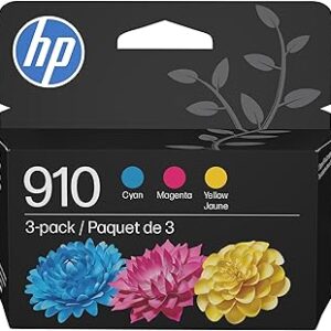 HP 910 Cyan, Magenta, Yellow Ink Cartridges (3-Pack) | Works with OfficeJet 8010, 8020 Series, OfficeJet Pro 8020, 8030 Series | Eligible for Instant Ink | 3YN97AN