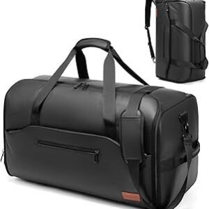 Garment Bags for Travel,45L Carry on Convertible Garment Duffle bag for Men Women - 3 in 1 Hanging Suit Travel Bag with Shoulder Strap