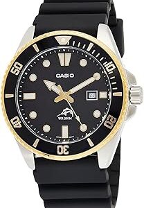 Casio MDV106 Series | Unisex Analog Watch | 200M WR | Stainless Steel Case | Resin Band | 2 Hand Analog (HR, Min, SEC) | Date Display | Screw Down Crown/Screw Down Caseback | 3 Year Battery