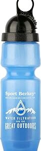 Sport Berkey Water Filter Bottle Ideal for Off-Grid, Emergencies, Hiking, Camping, Traveling and Everyday Use at Home, Work or School