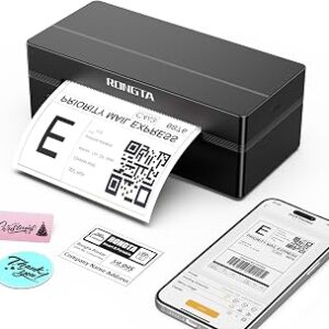 Rongta Bluetooth Thermal Shipping Label Printer, Wireless 4x6 Label Printer for Shipping Packages&Small Business, Compatible Windows/Mac/Android/iOS, Support USPS, UPS, Etsy, Shopify, RP425