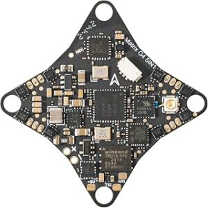 BETAFPV ELRS Matrix 1S Brushless Flight Controller, Highly Integrated 5IN1 FC Built-in Serial ELRS RX/VTX, with 1.0mm Thick Board, JST1.25 Pin for 1S FPV Racing Whoop Drone Quad like Meteor65/75 Pro