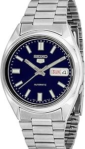 SEIKO 5 Automatic Blue Dial 38mm Stainless Steel Men's Watch SNXS77