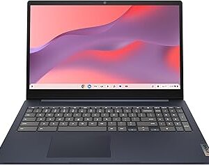 Lenovo IdeaPad 3i Chromebook, 15.6” FHD Display, Intel Celeron N4500, 8GB RAM, 64GB eMMC, 1920x1080 px, 720p Camera, Chrome OS, Abyss Blue