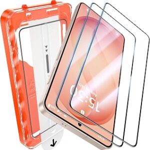 UniqueMe for S26 Screen Protector - 2 PACK Tempered Glass for Samsung Galaxy S26,[Fingerprint Unlocking] Easy Installation,Bubble-Free,9H Hardness,HD-Clear,3D Full-coverage