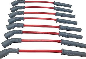 MSD 32829 Super Conductor Spark Plug Wire Set, Red