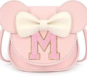 mibasies Toddler Purse Girl Gifts: Girls Birthday Gifts for 3-8 - Toys for Ages 2-4 Purse, Pink, Letter M
