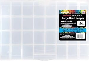 The Beadery - Large Bead Keeper Storage Box, 32 Compartment - 2176