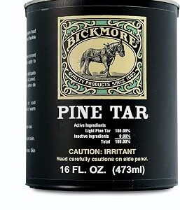 Pine Tar 16 oz | 100% Pure | Natural Sealant for Horse Hooves & Wood Preservative for Decks, Fences, Barns, and Outdoor Wood | Protects, Seals & Conditions | Made in USA