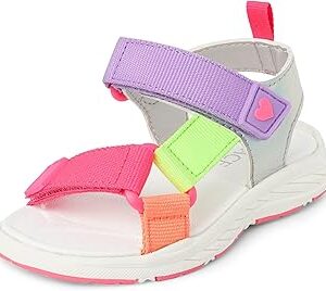 The Children's Place girls Baby Girls and Toddler Sporty Sandals With Adjustable Straps