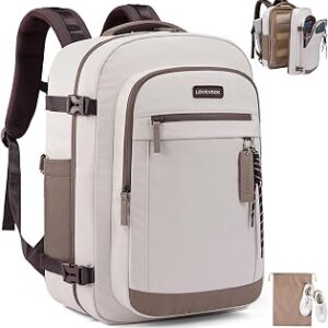 LOVEVOOK 40L Travel Backpack for Women, Airline Approved Carry On Luggage, TSA Personal Item Bag fits 15.6 Inch Laptop, Weekender Overnight Suitcase for Work