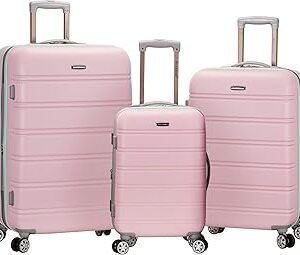 Rockland Melbourne Hardside Expandable Spinner Wheel Luggage, Mint, 3-Piece Set (20/24/28)