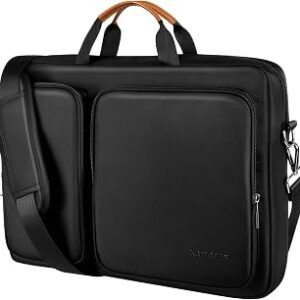 Protective Laptop Shoulder Bag,Compatible with MacBook Pro、MacBook Air,Waterproof Messenger Bag with 4 zippered compartments