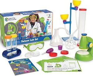 Learning Resources Primary Science Deluxe Lab Set - 45 Pieces, Ages 3+, Preschool Science Kit Toys, STEM Toys, Experiments for Kids