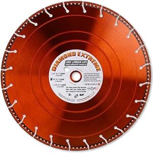 Diamond Extreme Metal Cut Off Wheel 14 Inch, Heavy-Duty All Purpose Metal Cutting Diamond Blade for Rebar, Steel, Iron & More