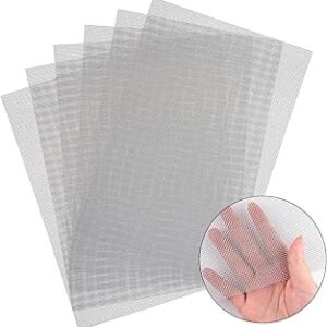 6 Pack 12×8 Inch Wire Mesh Screen, 20 Mesh Stainless Steel Mesh, Sturdy No Rust Metal Mesh Screen for DIY Projects, Cage, Vent, Garden, Window Screen, Filter Mesh