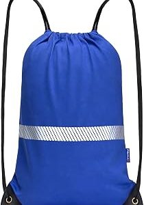 AYKRM Blue Drawstring Backpack Bag work Sackpack