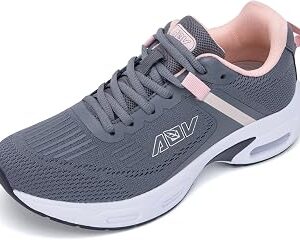 AOV Women Arch Support Walking Shoes Orthotic Tennis Sneakers for Plantar Fasciitis Athletic Running Shoes