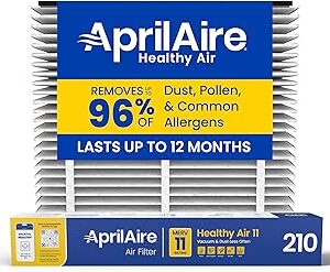AprilAire 210 Replacement Filter for AprilAire Whole House Air Purifiers - MERV 11, Clean Air & Dust, 20x25x4 Air Filter (Pack of 1)