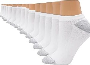 Hanes Women's Cool Comfort No-Show Socks, Moisture-Wicking Socks, 14-Pack