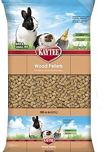 Kaytee Wood Pellets Pet Bird & Small Animal Litter for Ferrets, Guinea Pigs, Rats, Chinchillas, Hamsters, Gerbils, Rabbits, Mice, Hedgehogs and Dwarf Hamsters, 4.9 Liter, 8 Pound Bag
