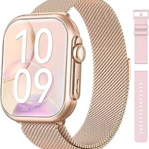 Smart Watch for Women Men Fitness: Smart Watch for iPhone&Android Bluetooth Call with SpO2 Sleep Heart Rate Monitor,IP68,Fitness Tracker with 120+Sport,Reloj Inteligente 30 Day+Battery Life, 2 Bands