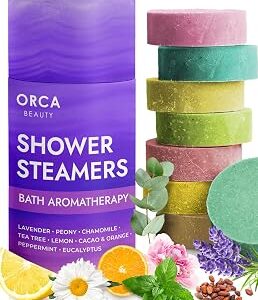 Shower Steamers Aromatherapy - Relaxation Gifts for Women, Shower Bombs, Unique Spa Gifts Shower Tablets, Stocking Stuffers for Women & Men (Variety Pack Scent 8PC)