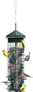 Squirrel Solution200 Squirrel-proof Bird Feeder w/6 Feeding Ports, 3.4-pound Seed Capacity, Free Seed Funnel