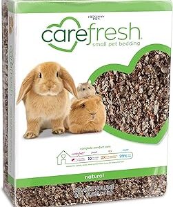 Carefresh 99% Dust-Free Natural Paper Small Pet Bedding with Superior 10 Day Odor Control & Absorption, for Guinea Pigs, Hamsters, Rabbits, & Rats, 60 L