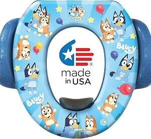 Bluey Soft Potty Seat - Potty Training Toilet Seat, Soft Cushion, Baby Potty Training, Safe, Easy to Clean