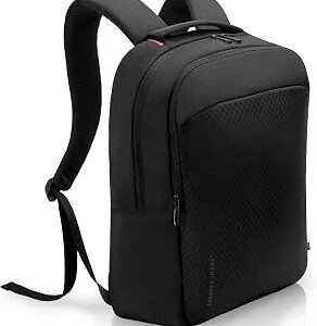 Sharper Image Laptop Backpack, 23L Heavy Duty & Water Resistant Travel Back Pack for Business Work, College School Bag for Men & Women, Fits 16” Computer, Black (Metro Collection)