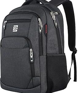 Volher Laptop Backpack,Business Travel Anti Theft Slim Durable Laptops Backpack,Water Resistant College Computer Bag for Women & Men Fits 15.6 Inch Laptop and Notebook - Black