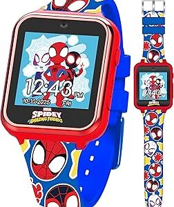 Marvel Spidey and His Amazing Friends Interactive Kids Smart Watch with Camera Games Voice Recorder Calculator Pedometer Colorful Silicone Strap Fits Wrists 5.5 to 8