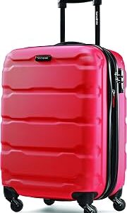 Samsonite Omni PC Hardside Expandable Luggage with Spinner Wheels, Carry-On 20-Inch, Red