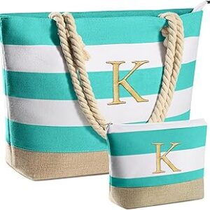 YOOLIFE Beach Bags for Women - Travel Canvas Beach Tote, Pool Waterproof Bag, Travel Essentials, Gifts for Women Birthday