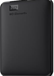 Western Digital WD 5TB Elements Portable External Hard Drive for Windows, USB 3.2 Gen 1/USB 3.0 for PC & Mac, Plug and Play Ready - WDBU6Y0050BBK-WESN