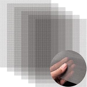 AMZDEPOT 6 Pack 12x8 Inch Stainless Steel Wire Mesh Screen for DIY Projects, Vent, Cage, Garden, Window, Filter - Never Rust